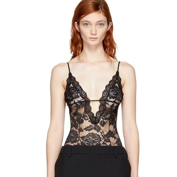 NWT Saint Laurent Lace Bodysuit (2017), size 38